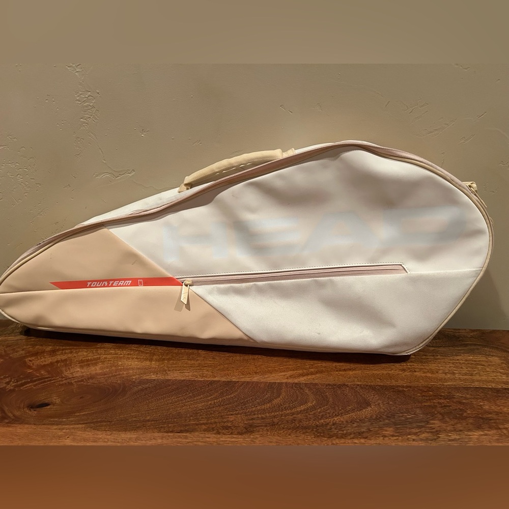 HEAD Tour Team White and Tan Tennis Bag